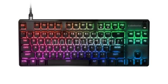 STEELSERIES Apex 9 TKL Linear OptiPoint Optical optikai gamer vezetékes billentyűzet angol lokalizáció (fekete)