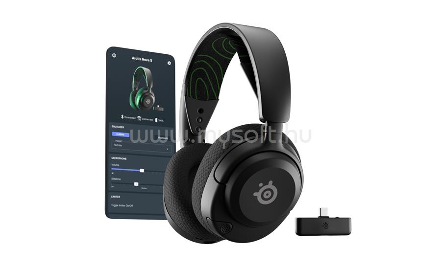STEELSERIES Arctis Nova 5X vezeték nélküli gamer headset (fekete)