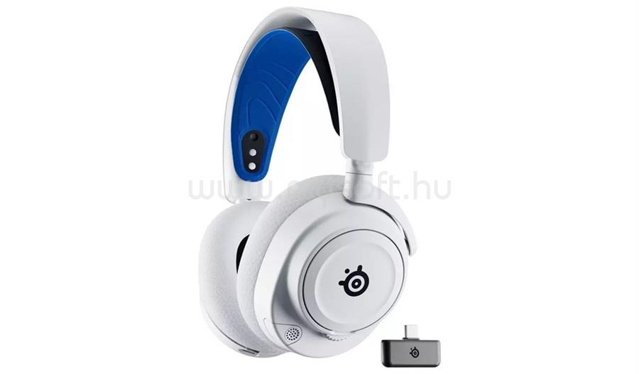 STEELSERIES Arctis Nova 7P vezeték nélküli gamer headset (kék-fehér)