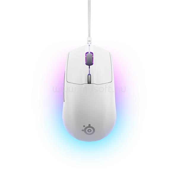STEELSERIES Rival 3 Gen 2 gamer vezetékes egér (fehér)