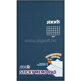 STICK N Stick`N 190,5x114mm 50 lap/tömb négyzetrácsos fehér öntapadó jegyzetfüzet STICK_N_21852 small
