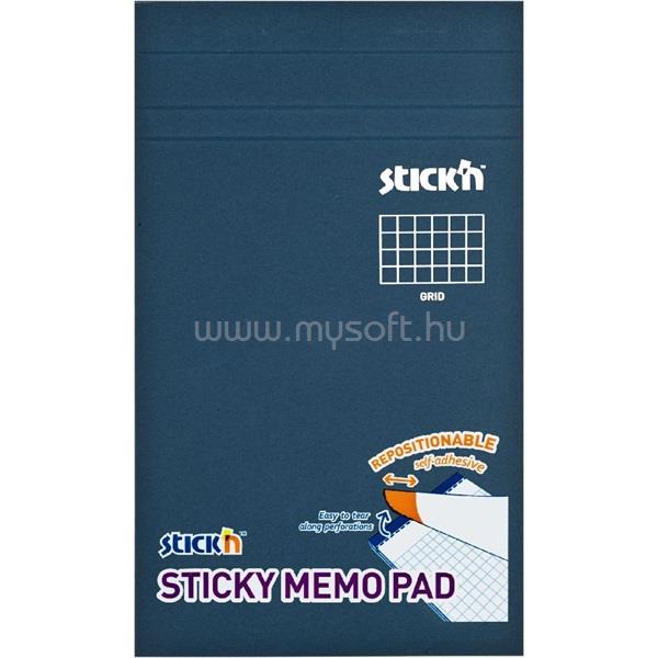 STICK N Stick`N 190,5x114mm 50 lap/tömb négyzetrácsos fehér öntapadó jegyzetfüzet