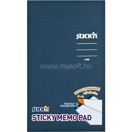 STICK N Stick`N 190,5x114mm 50 lap/tömb vonalazott pasztell sárga öntapadó jegyzetfüzet STICK_N_21850 small