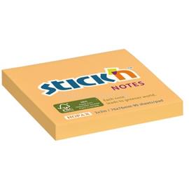 STICK N Stick`N 76x76mm 90lap környezetbarát pasztell narancs jegyzettömb STICK_N_21566 small