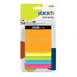 STICK N Stick`N MagicCube Step Notes 150lap több méretű neon színes jegyzettömb STICK_N_21423 small
