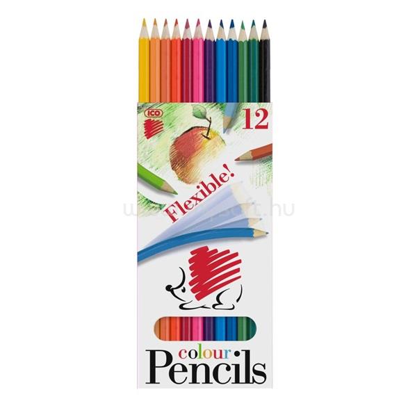 SÜNI ICO hajlítható 12db-os vegyes színű színes ceruza