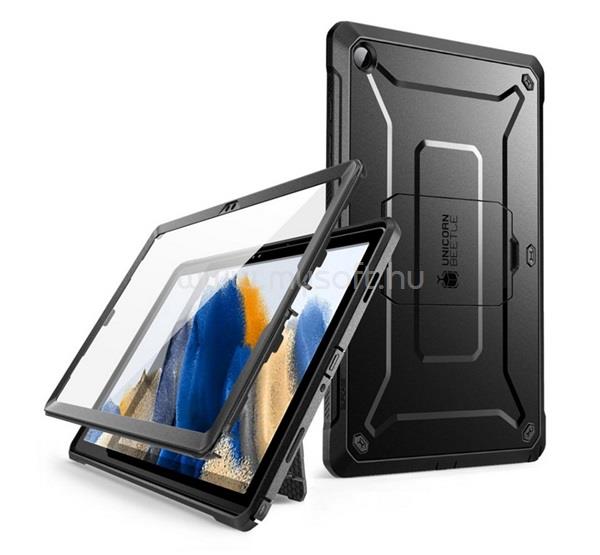SUPCASE Samsung Tab A11 Plus LTE UNICORN BEETLE PRO műanyag telefonvédő 360°-os védelem, műanyag előlap, FEKETE