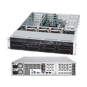 SUPERMICRO server chassis CSE-825TQ-563LPB, 2U Rack-Mountable,  Extended ATX, 8x