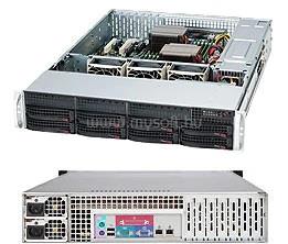 SUPERMICRO server chassis CSE-825TQC-R802LPB, 2U, 2x800W