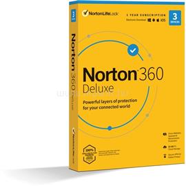 SYMANTEC Norton 360 Deluxe 25GB HUN 1 Felhasználó 3 gép 1 éves vírusirtó szoftver SYMANTEC_21416696 small