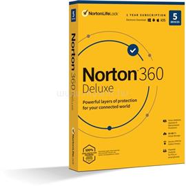 SYMANTEC Norton 360 Deluxe 50GB HUN 1 Felhasználó 5 gép 1 éves dobozos vírusirtó szoftver SYMANTEC_21416689 small