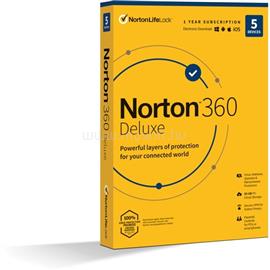 SYMANTEC Norton 360 Deluxe 50GB HUN 1 Felhasználó 5 gép 1 éves vírusirtó szoftver SYMANTEC_21416689 small