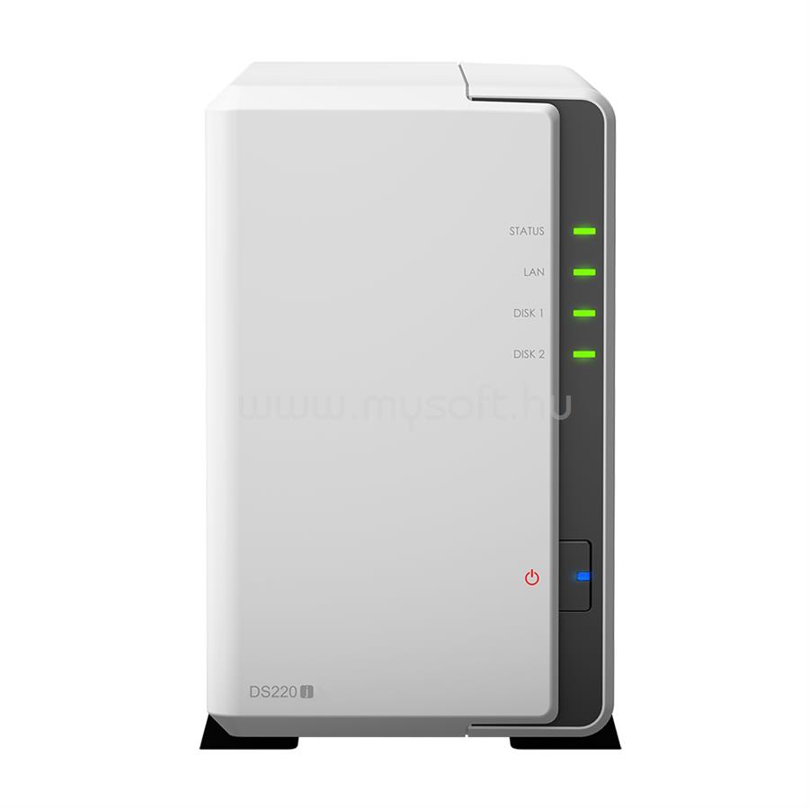 SYNOLOGY NAS 2 fiókos DiskStation DS220j 4x1,4GHz, 512MB DDR4, 1x1GbE, 2xUSB3.2