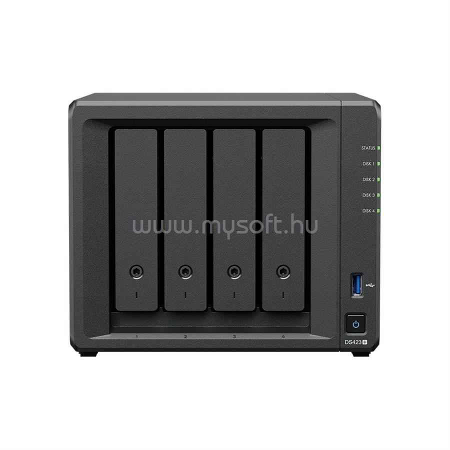 SYNOLOGY NAS 4 fiókos DS423+ 4x2,7GHz, 2GB DDR4, 2x1GbE, 2xUSB3.2