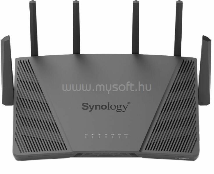 SYNOLOGY RT6600ax Router 1x1000Mbps + 1x2500Mbps DualWan, 3x1000Mbps + 1x2500Mbps, 4x4 MIMO, WiFi6