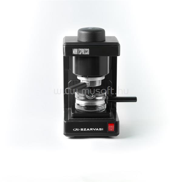 SZARVASI SZV-612/3 Mini espresso kávéfőző (fekete)