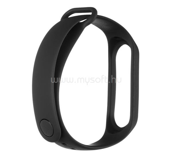 TACTICAL Xiaomi MI Band 4 / MI Band 3 TACTICAL 513 pótszíj egyedi méret, szilikon, FEKETE