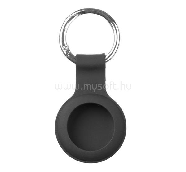 TACTICAL TACTICAL AIRTAG BEAM SILICONE szilikon tok kulcstartó, karabíner, FEKETE Apple AirTag
