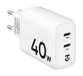 TACTICAL TACTICAL BASE PLUG DUAL hálózati töltő 2 Type-C aljzat 40W, gyorstöltő, FEHÉR TACTICAL_57983118429 small