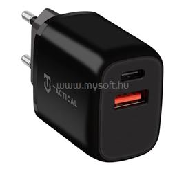 TACTICAL TACTICAL BASE PLUG DUAL hálózati töltő USB+Type-C aljzat 20W, PD gyorstöltő, FEKETE TACTICAL_57983107234 small