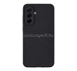 TACTICAL Samsung A36 5G TACTICAL BEAVER szilikon telefonvédő mikrofiber plüss belső, topográfiai minta, FEKETE TACTICAL_57983126374 small