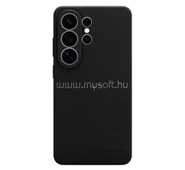 TACTICAL Samsung S26 Ultra TACTICAL BEAVER szilikon telefonvédő mikrofiber plüss belső, topográfiai minta, FEKETE TACTICAL_57983129162 small