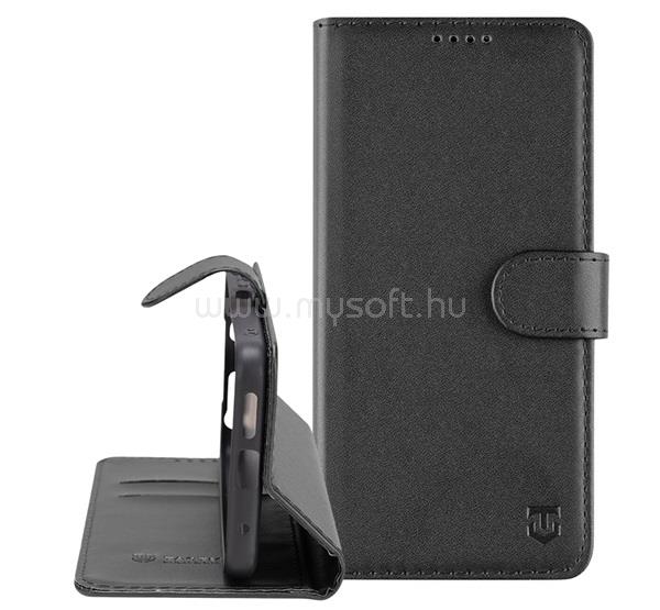 TACTICAL Samsung A16 4G / A16 5G TACTICAL FIELD NOTES tok álló, bőr hatású FLIP, prémium, FEKETE