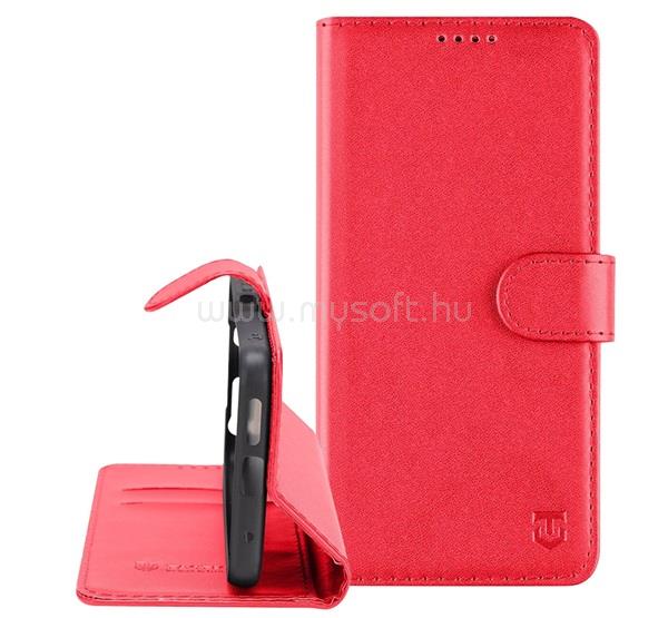 TACTICAL Redmi 15 4G / 15 5G TACTICAL FIELD NOTES tok álló, bőr hatású FLIP, prémium, PIROS