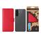 TACTICAL Samsung A57 5G TACTICAL FIELD NOTES tok álló, bőr hatású FLIP, prémium, PIROS TACTICAL_57983129613 small