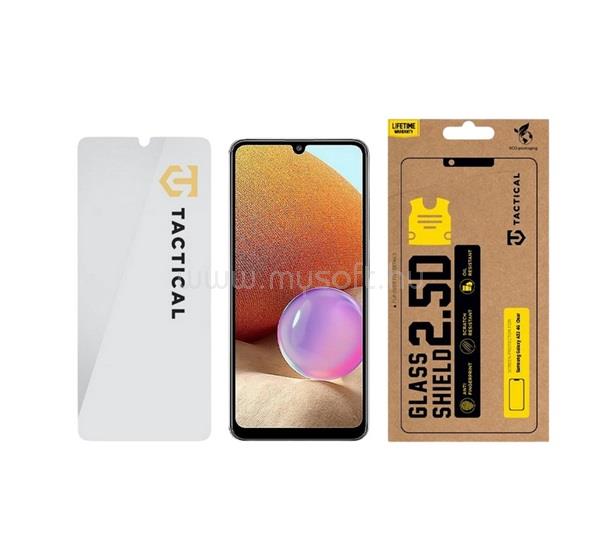TACTICAL Samsung A32 4G TACTICAL GLASS SHIELD 2.5D képernyővédő üveg 2.5D, 9H, ÁTLÁTSZÓ