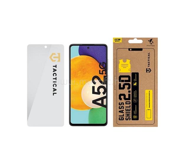 TACTICAL Samsung A52s 5G / A52 5G / A52 4G TACTICAL GLASS SHIELD 2.5D képernyővédő üveg 2.5D, 9H, ÁTLÁTSZÓ