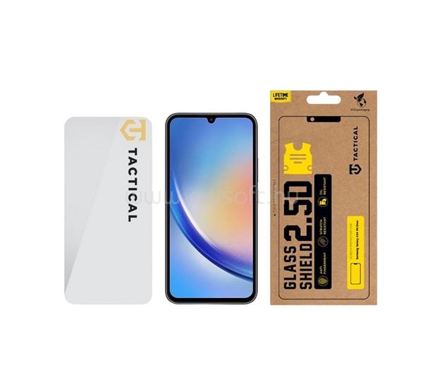 TACTICAL Samsung A34 5G TACTICAL GLASS SHIELD 2.5D képernyővédő üveg 2.5D, 9H, ÁTLÁTSZÓ