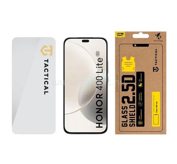 TACTICAL Honor 400 Lite TACTICAL GLASS SHIELD 2.5D képernyővédő üveg 2.5D, 9H, ÁTLÁTSZÓ