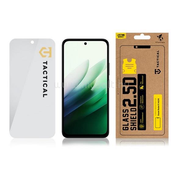 TACTICAL Redmi 15 4G / 15 5G TACTICAL GLASS SHIELD 2.5D képernyővédő üveg 2.5D, 9H, ÁTLÁTSZÓ