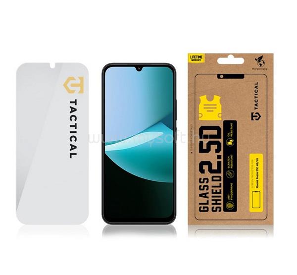 TACTICAL Redmi 15C 5G / 15C 4G TACTICAL GLASS SHIELD 2.5D képernyővédő üveg 2.5D, 9H, ÁTLÁTSZÓ