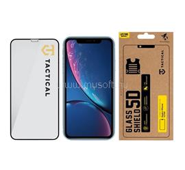 TACTICAL iPhone 11 / XR 6.1 TACTICAL GLASS SHIELD 5D képernyővédő üveg 5D, 9H, FEKETE TACTICAL_2452037 small