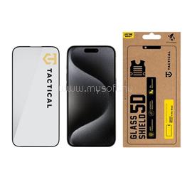 TACTICAL iPhone 15 Pro TACTICAL GLASS SHIELD 5D képernyővédő üveg 5D, 9H, FEKETE TACTICAL_57983115945 small