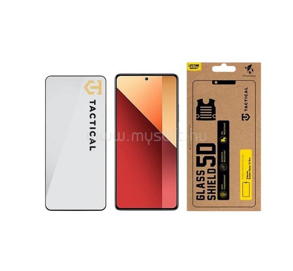 TACTICAL Redmi Note 13 Pro 4G / Poco X6 / Note 13 Pro 5G TACTICAL GLASS SHIELD 5D képernyővédő üveg 5D, 9H, FEKETE