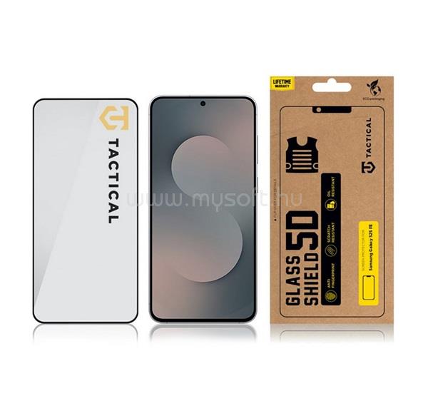 TACTICAL Samsung S25 FE TACTICAL GLASS SHIELD 5D képernyővédő üveg 5D, 9H, FEKETE