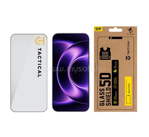 TACTICAL Xiaomi 17 Ultra TACTICAL GLASS SHIELD 5D képernyővédő üveg 5D, 9H, FEKETE