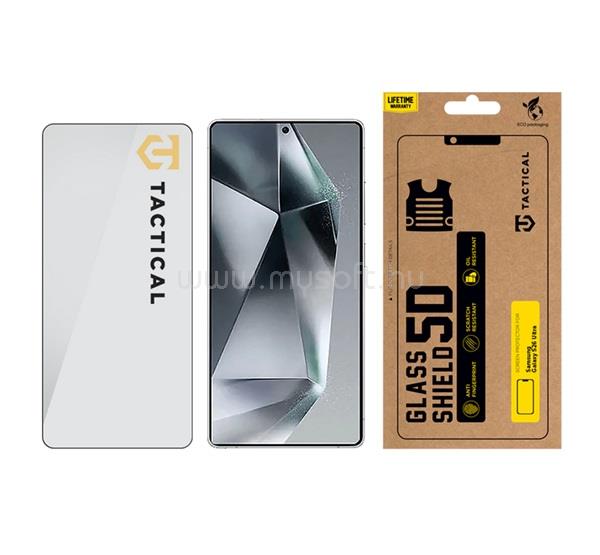 TACTICAL Samsung S26 Ultra TACTICAL GLASS SHIELD 5D képernyővédő üveg 5D, 9H, FEKETE