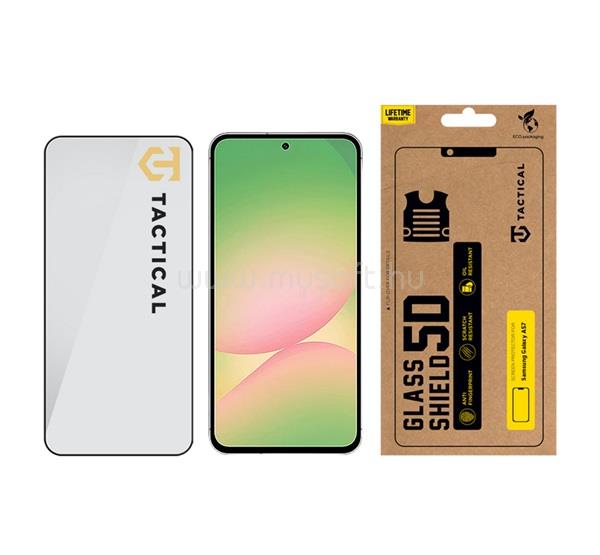 TACTICAL Samsung A57 5G TACTICAL GLASS SHIELD 5D képernyővédő üveg 5D, 9H, FEKETE