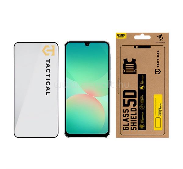 TACTICAL Samsung A27 5G TACTICAL GLASS SHIELD 5D képernyővédő üveg 5D, 9H, FEKETE