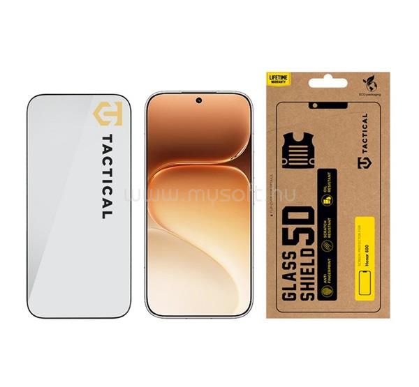 TACTICAL Honor 600 / 600 Pro TACTICAL GLASS SHIELD 5D képernyővédő üveg 5D, 9H, FEKETE