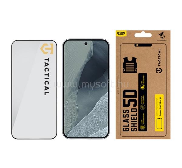 TACTICAL Google Pixel 11 Pro XL TACTICAL GLASS SHIELD 5D képernyővédő üveg 5D, 9H, FEKETE