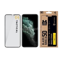 TACTICAL iPhone 11 Pro TACTICAL GLASS SHIELD PRIVACY STEALTH 5D képernyővédő üveg 5D, betekintés védelem, FEKETE TACTICAL_57983127182 small