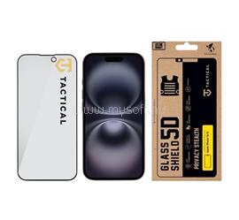 TACTICAL iPhone 16 / 15 TACTICAL GLASS SHIELD PRIVACY STEALTH 5D képernyővédő üveg 5D, betekintés védelem, FEKETE TACTICAL_57983127195 small