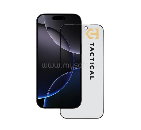 TACTICAL iPhone 18 Pro Max TACTICAL GLASS SHIELD PRIVACY STEALTH 5D képernyővédő üveg 5D, betekintés védelem, FEKETE