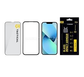 TACTICAL iPhone 13 mini TACTICAL IMPACT ARMOUR GLASS képernyővédő üveg 3D, antibakteriális + segédkeret, ÁTLÁTSZÓ TACTICAL_57983114099 small