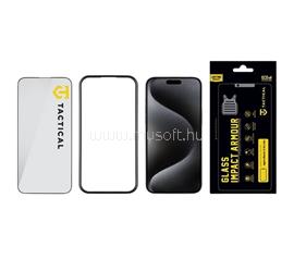 TACTICAL iPhone 15 Pro Max TACTICAL IMPACT ARMOUR GLASS képernyővédő üveg 3D, antibakteriális + segédkeret, ÁTLÁTSZÓ TACTICAL_57983115939 small